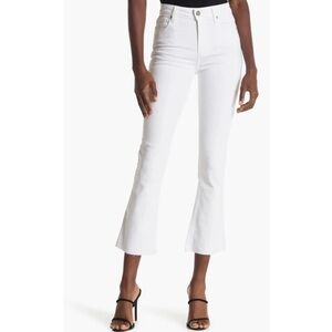 NWT Paige Rory Cropped White Jeans